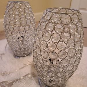 2 Crystal Table Lamps